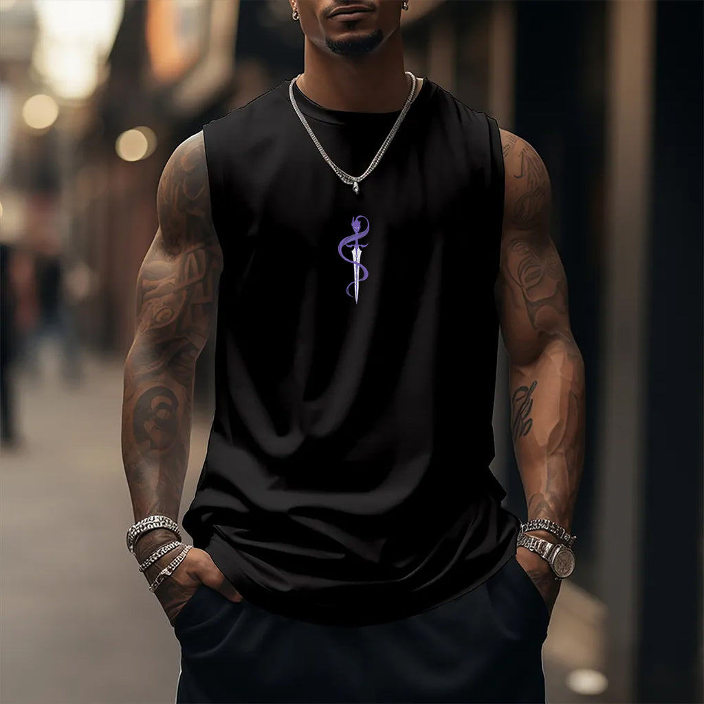 SL-Igris Oversized Anime Print Gym Tank Top