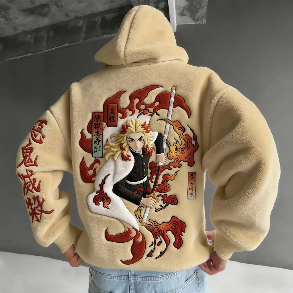 KNY Color-blocked Corduroy Hooded Sweatshirt