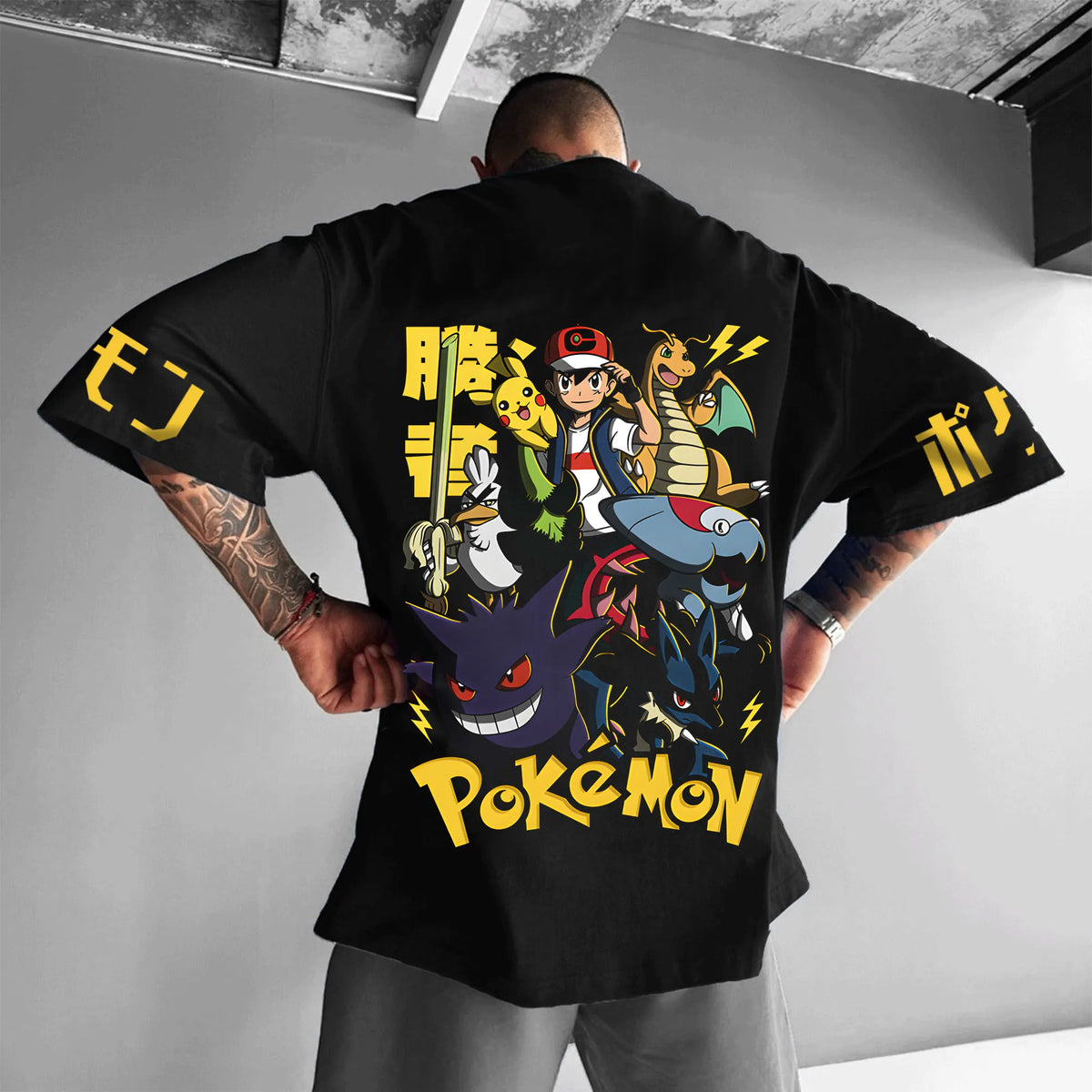 PKM-Unisex Anime Inspired Vintage T-Shirt