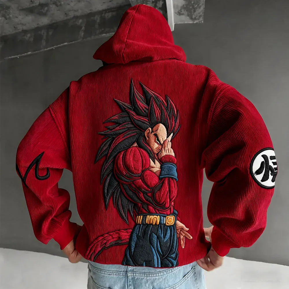 Dragon Ball Color Blocked Plush Hoodie
