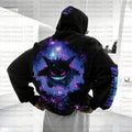 PKM-Unisex Anime Graphic Streetwear Vintage Plush Hoodie| Gengar