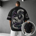 NINDO Unisex Anime-Style Retro Corduroy Oversized T-Shirt