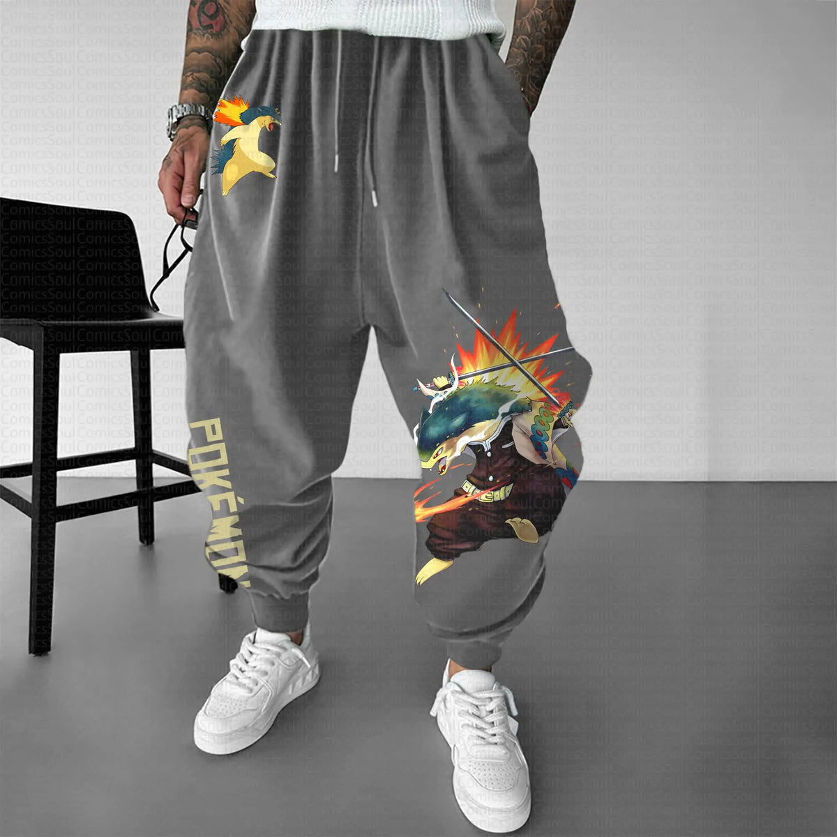 PKM-Unisex Casual Anime Streetwear Pants