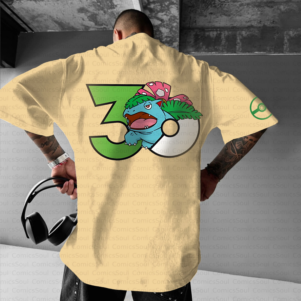 PKM-Unisex Anime Inspired Vintage T-Shirt