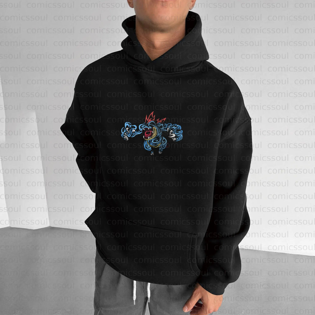 PKM-Unisex Anime Graphic Streetwear Vintage Hoodie