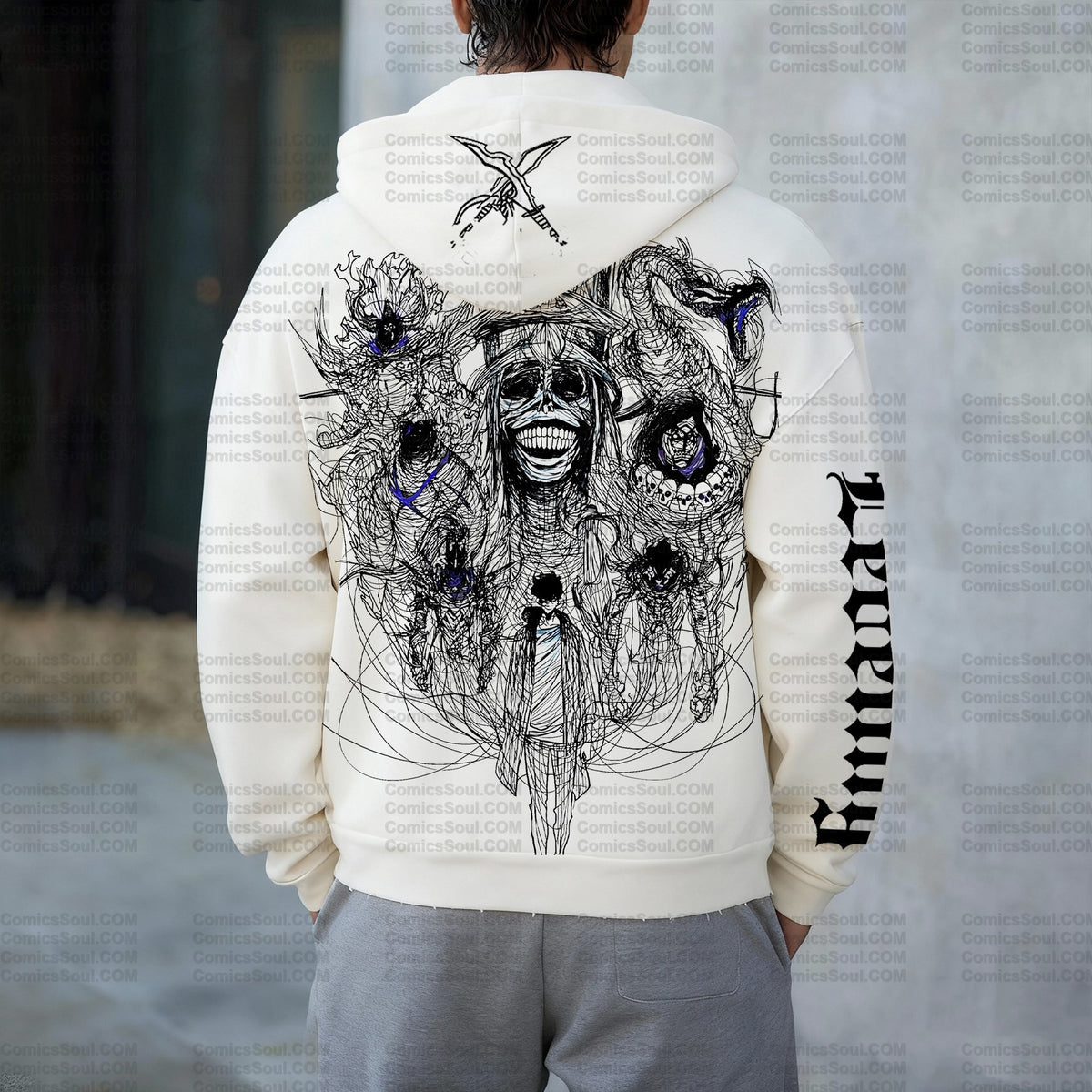 SL-Unisex Graphic Streetwear Vintage Zipper Cardigan Plush Hoodie