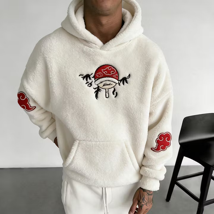 NINDO Color Blocked Plush Hoodie