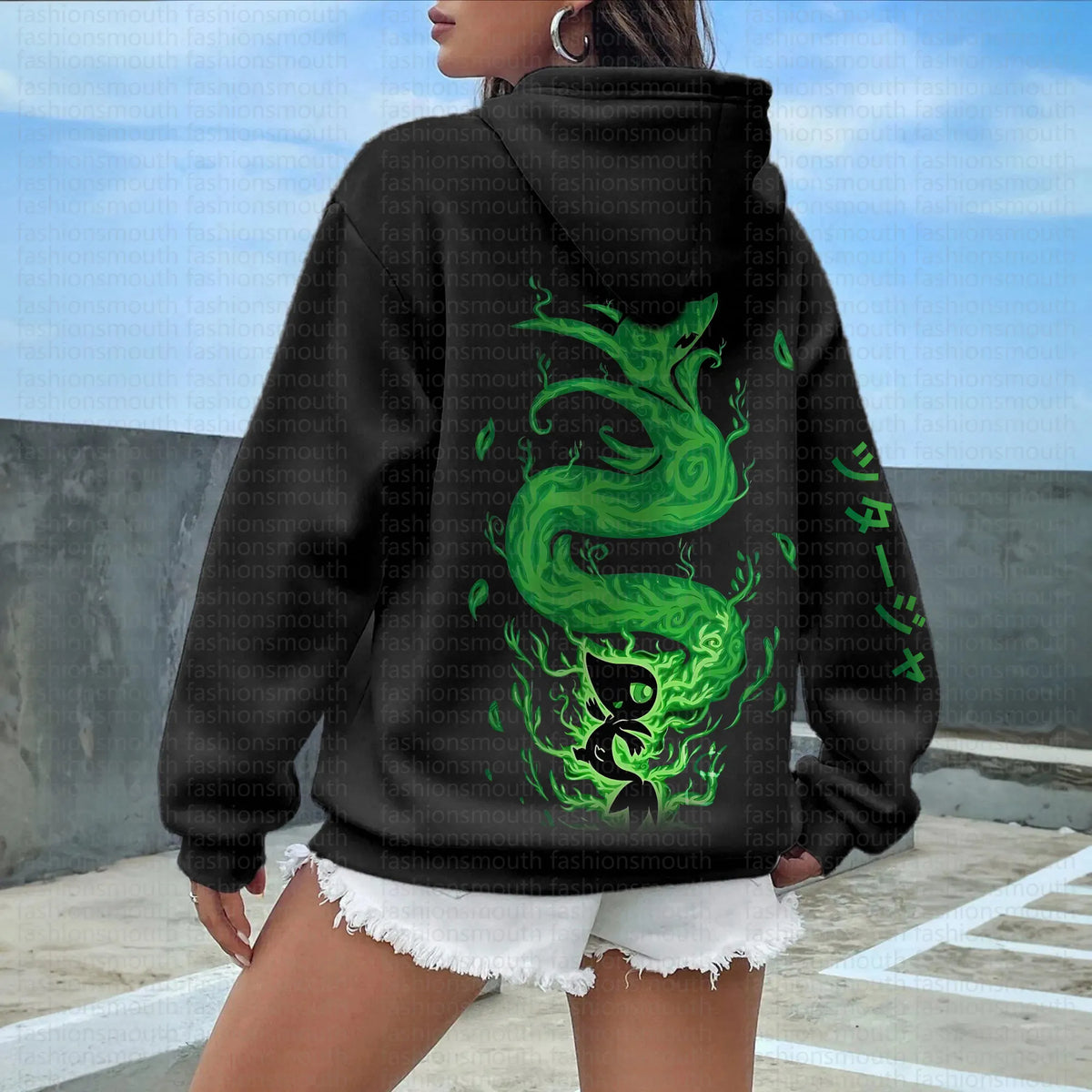 PKM-Anime Inspired Vintage Hoodie