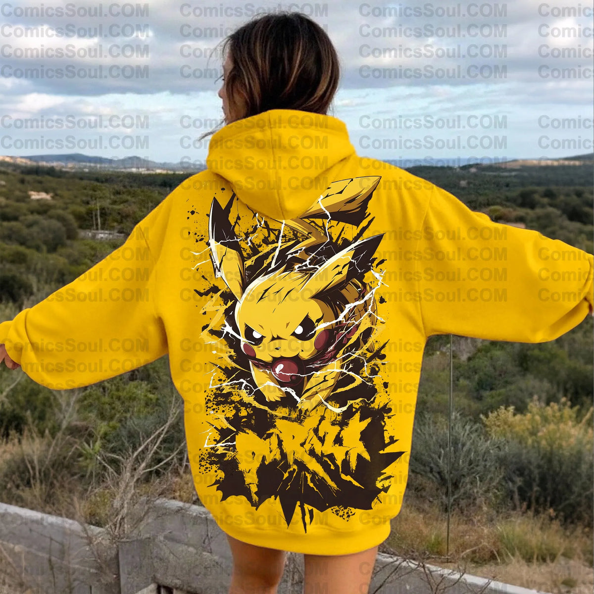 PKM-Anime Inspired Vintage Hoodie