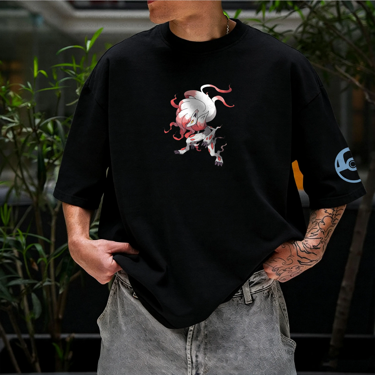 PKM-Unisex Anime Inspired Vintage T-Shirt