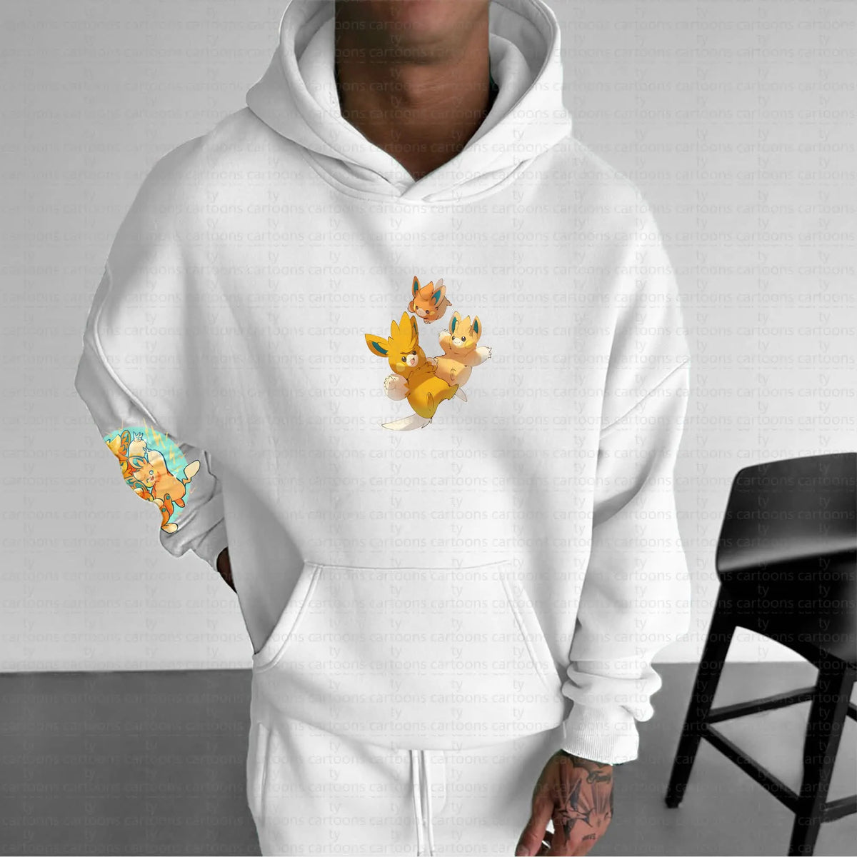 PKM-Unisex Anime Graphic Streetwear Vintage Hoodie
