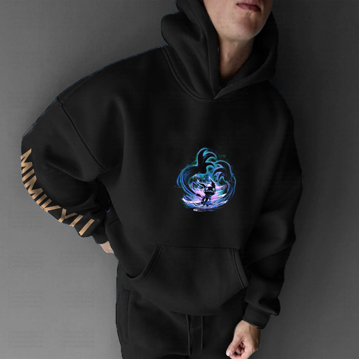 PKM-Unisex Anime Graphic Streetwear Vintage Hoodie