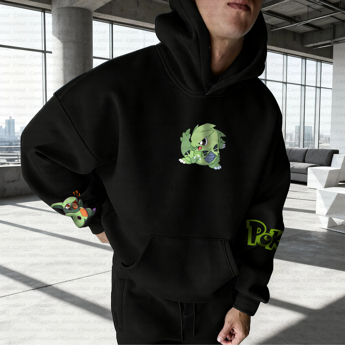 PKM-Unisex Anime Inspired Vintage Plush Hoodie