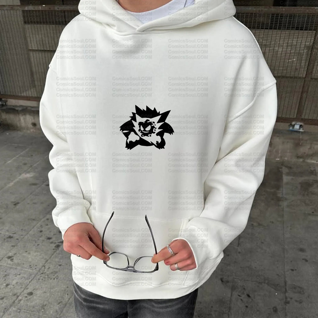 PKM-Unisex Graphic Streetwear Vintage Plush Hoodie