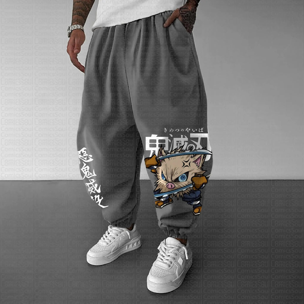 PKM-Unisex Anime Inspired Vintage Pants