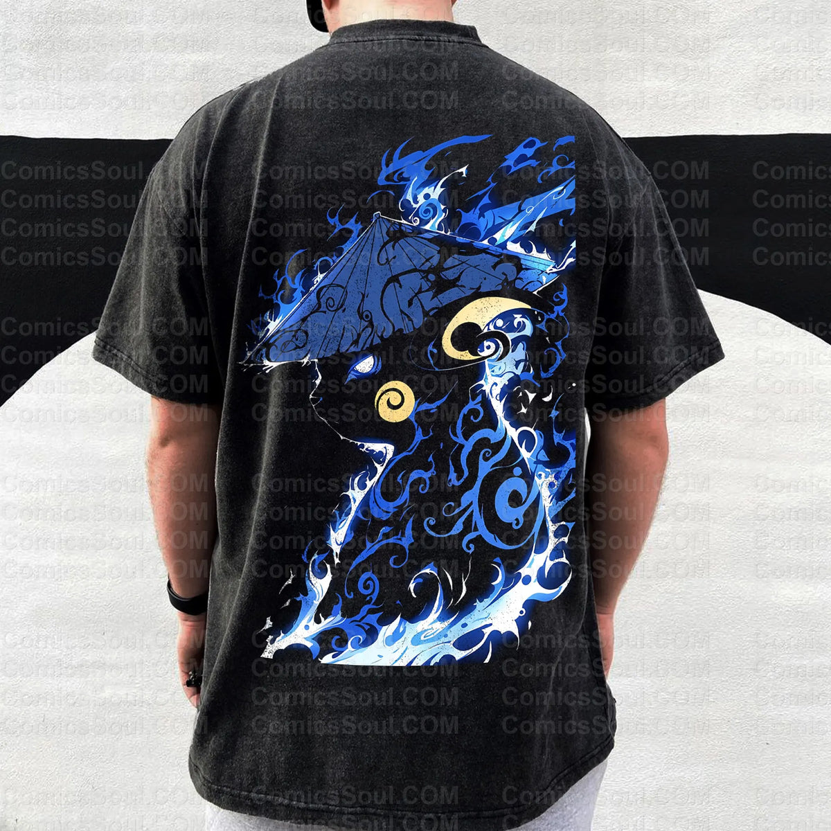 PKM-Vintage 3D Direct Inkjet Printed Washed Unisex T-Shirt