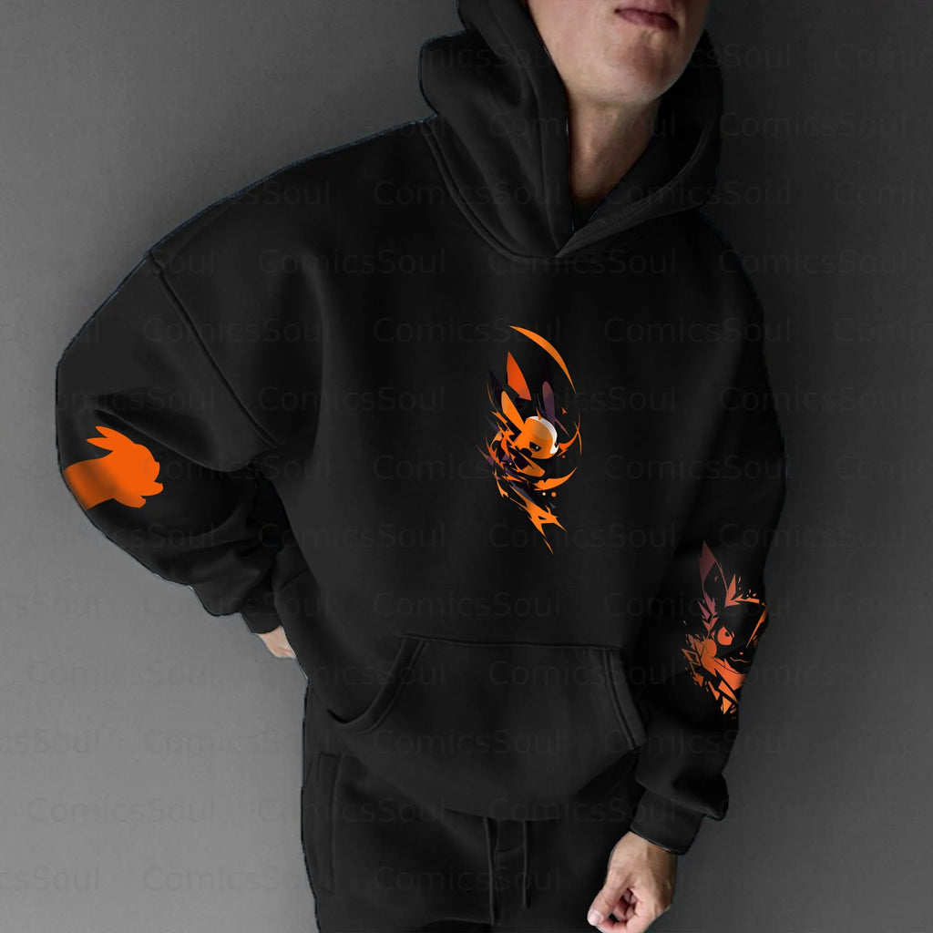 PKM-Unisex Halloween Anime Graphic Streetwear Vintage Hoodie