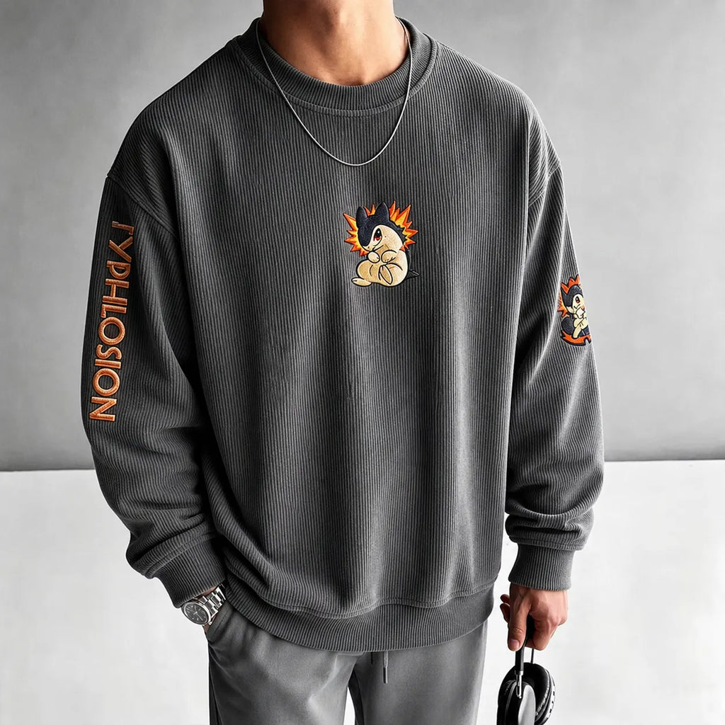 Pokémon Unisex Anime-print Crewneck Sweatshirt
