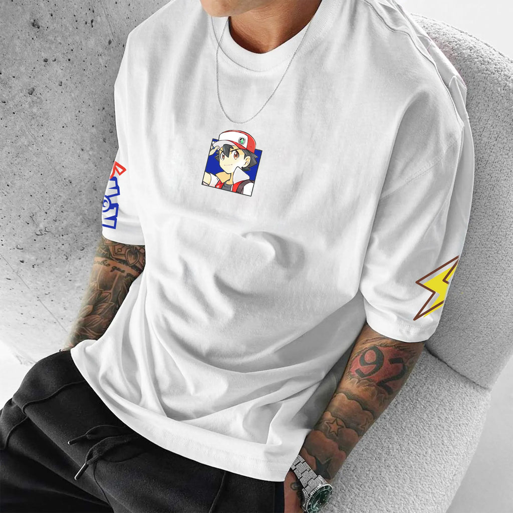 PKM-Unisex Anime Inspired Vintage T-Shirt