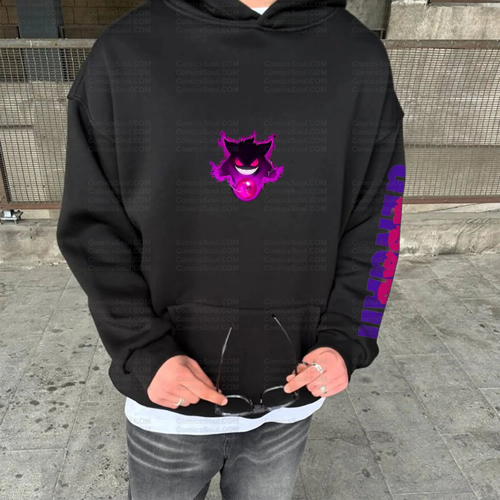 PKM-Unisex Graphic Streetwear Vintage Plush Hoodie