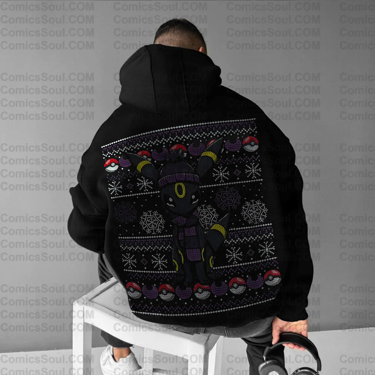 PKM-Plus Velvet Unisex Anime Graphic Streetwear Vintage Hoodie