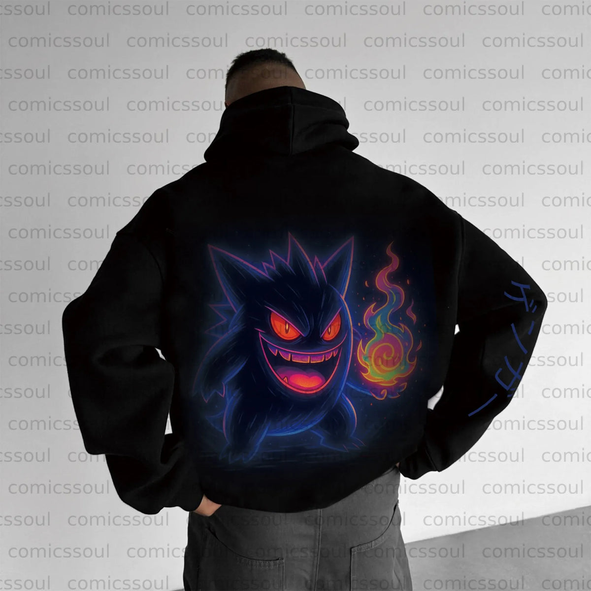 PKM-Unisex Anime Graphic Streetwear Vintage Hoodie