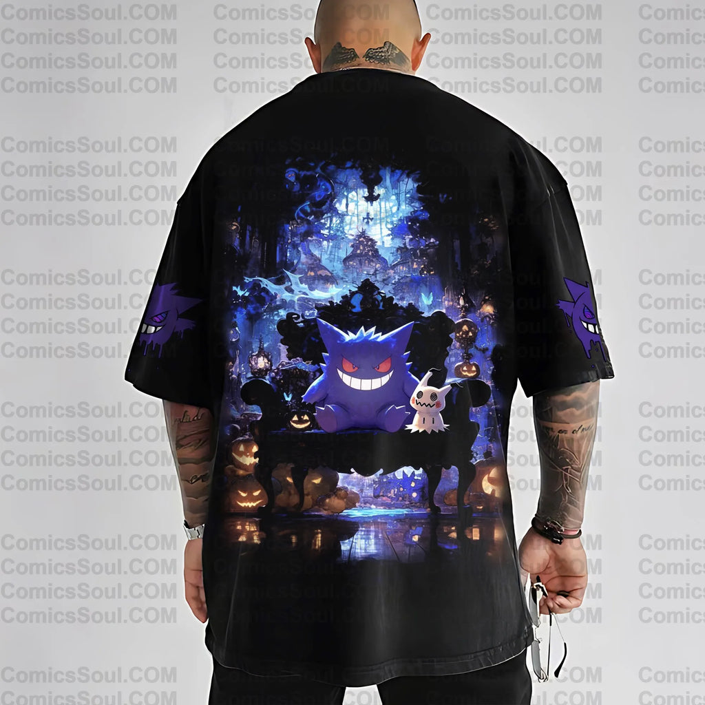 PKM-Unisex Anime Inspired Vintage T-Shirt