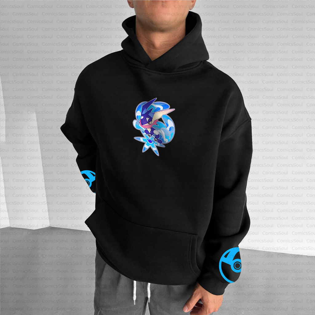 PKM-Unisex Anime Inspired Vintage Plush Hoodie