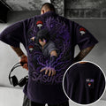 NINDO Unisex Anime-Style Retro Corduroy Oversized T-Shirt