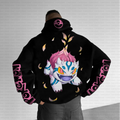 PKM-Unisex Anime Inspired Vintage Plush Hoodie