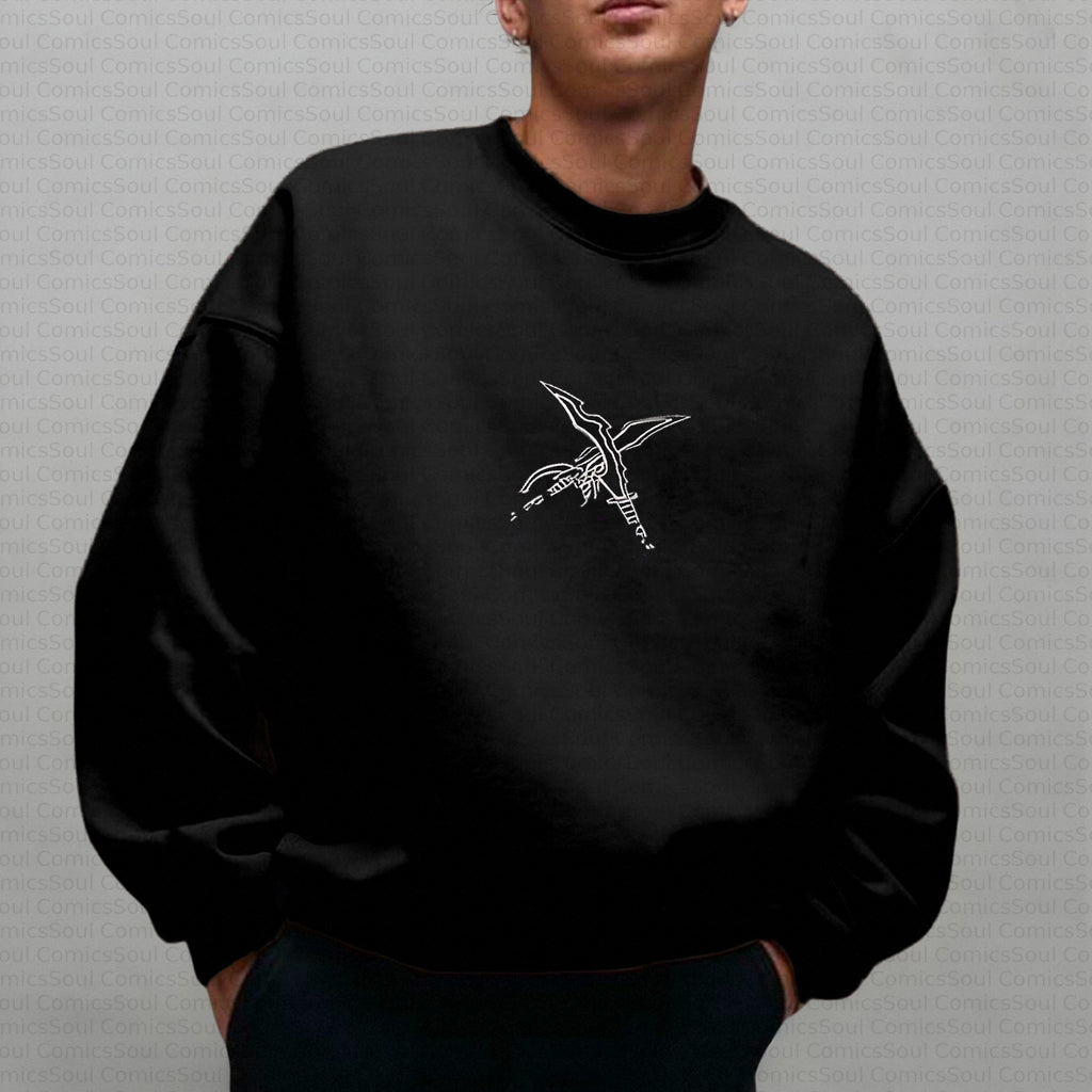 SL-Plus Velvet Unisex Anime Inspired Vintage Sweatshirt