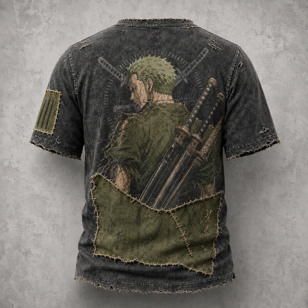 One Piece Pirate Crew Graphic Crew-Neck T-Shirt