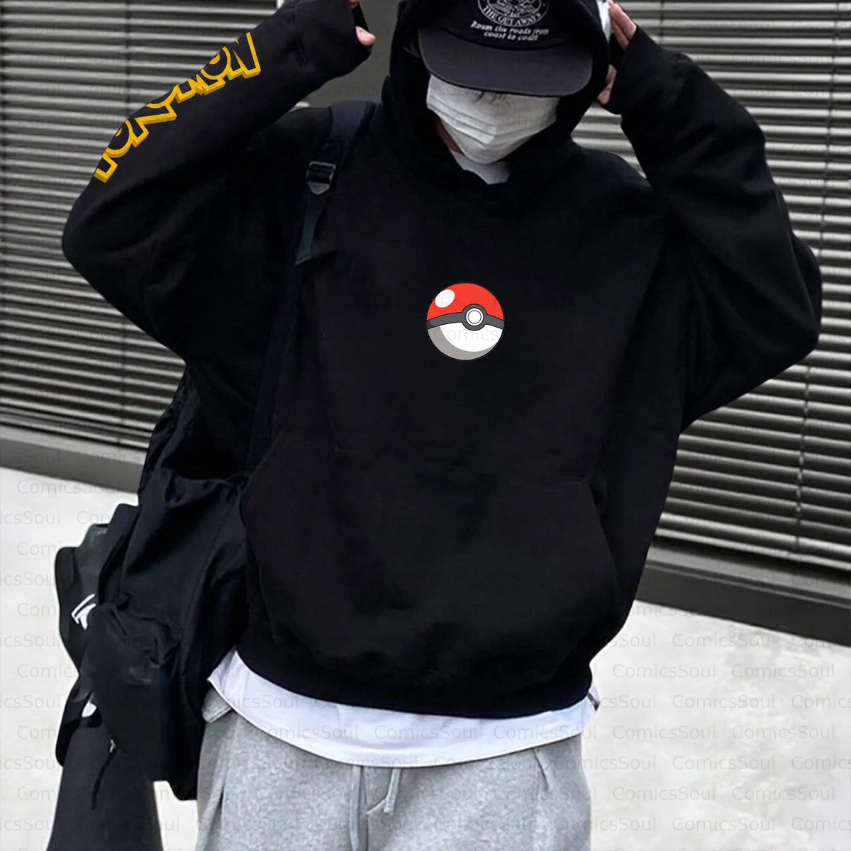PKM-Unisex Anime Inspired Vintage Plush Hoodie