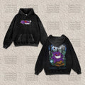 PKM-Unisex Anime Graphic Streetwear Vintage Washed Hoodie