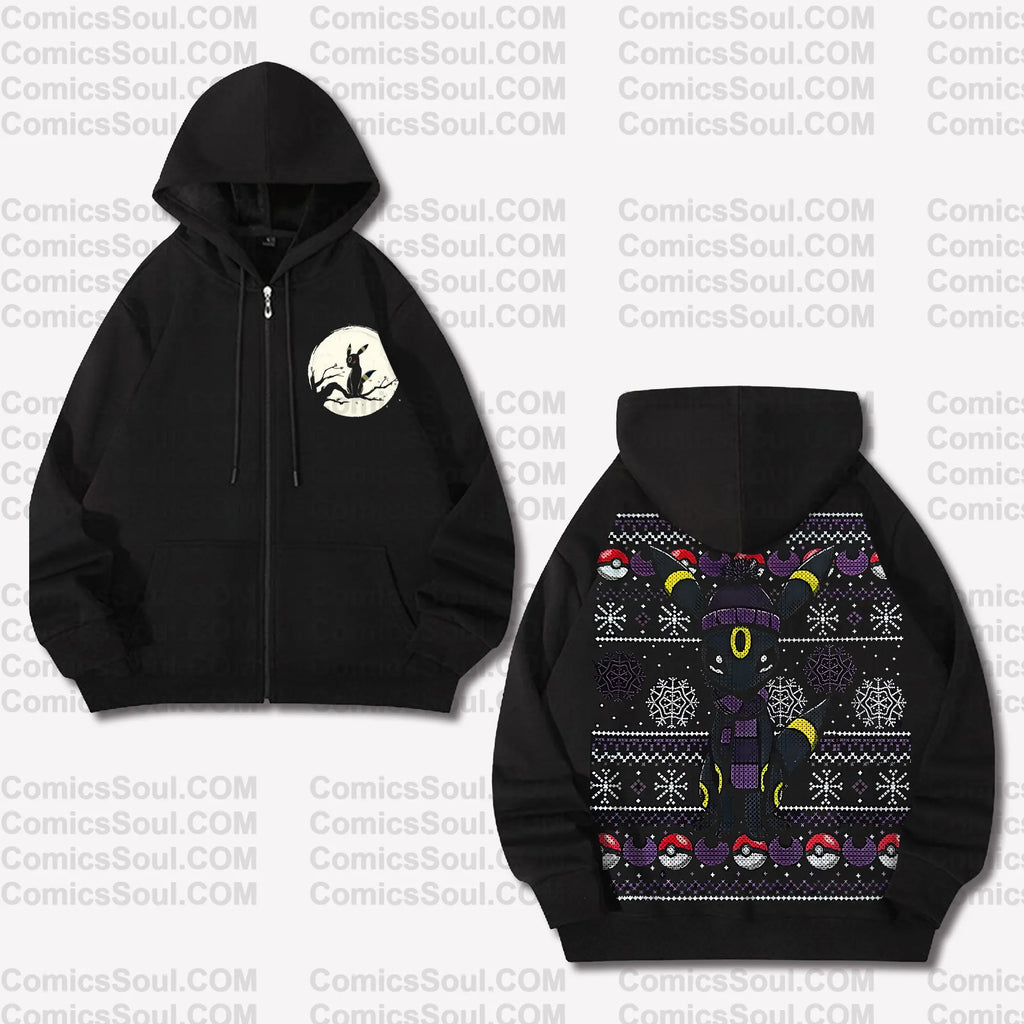 PKM-Unisex Graphic Streetwear Vintage Zipper Cardigan Plush Hoodie