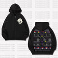 PKM-Unisex Graphic Streetwear Vintage Zipper Cardigan Plush Hoodie