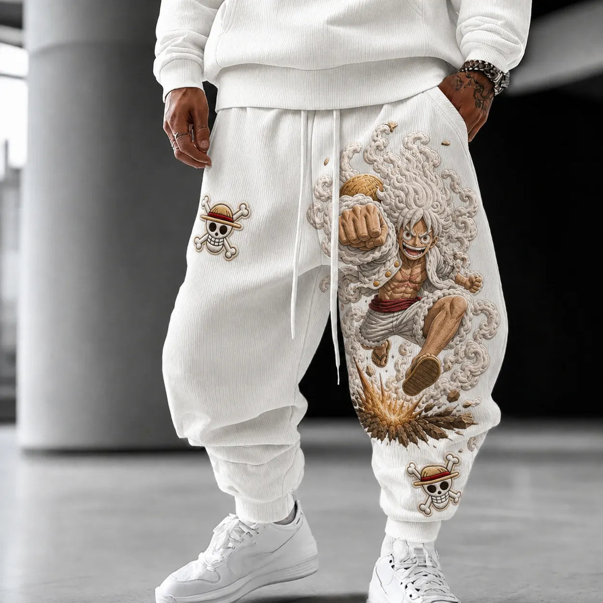 One Piece Unisex Anime-print Trousers