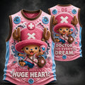 One Piece Pirate Crew Graphic Crew-Neck Tank Top