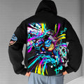 PKM-PKM-Unisex Anime Inspired Vintage Plush Hoodie