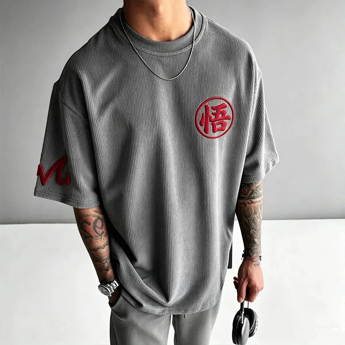 Dragon Ball Unisex Anime Inspired Vintage Corduroy T-Shirt
