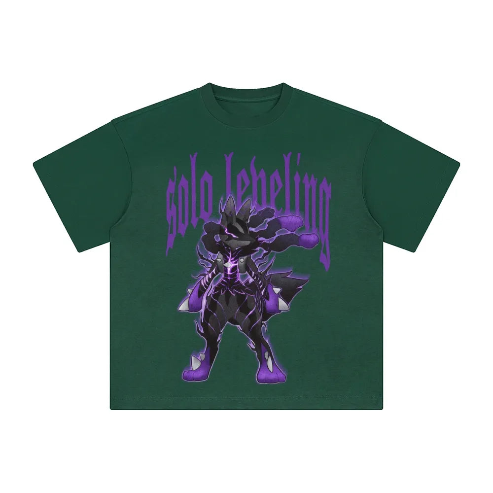 SL-Unisex Anime Inspired Washed  Vintage T-Shirt