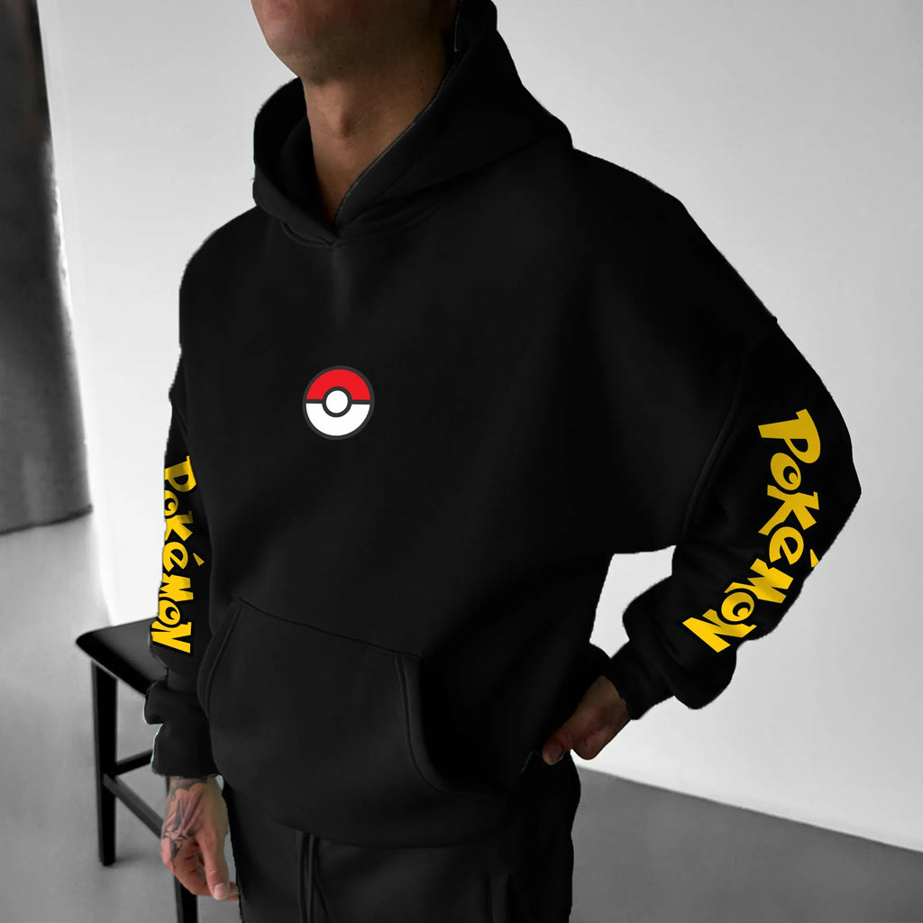 PKM-Unisex Anime Graphic Streetwear Vintage Hoodie