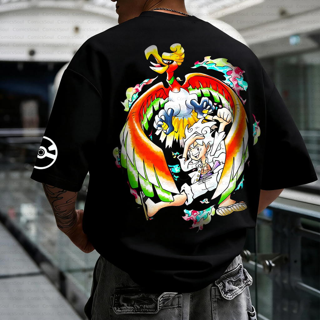 PKM-Unisex Anime Inspired Vintage T-Shirt