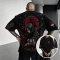 NINDO Unisex Anime-Style Retro Corduroy Oversized T-Shirt