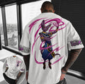 Dragon Ball Unisex Anime-Style Retro Corduroy Oversized T-Shirt
