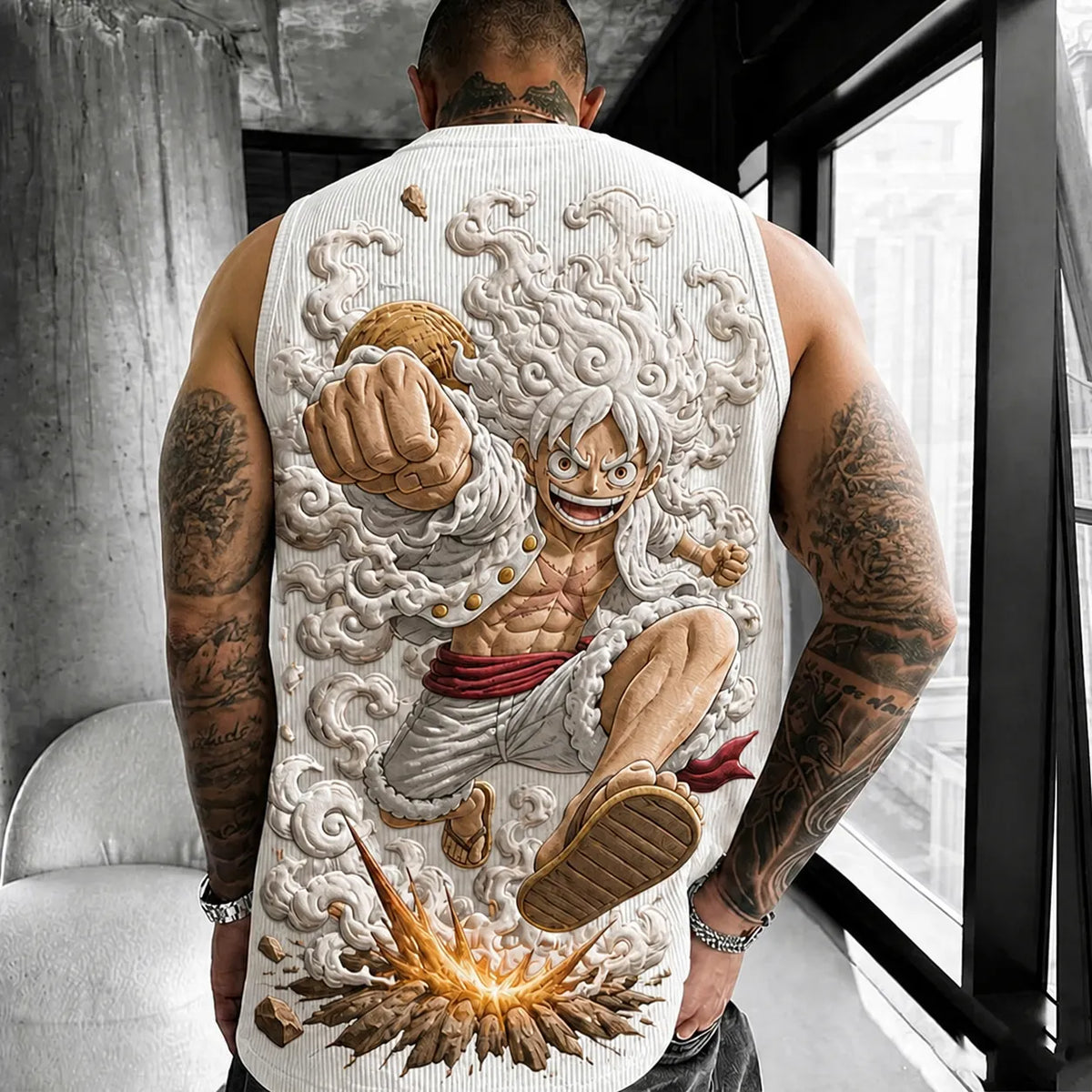 One Piece Unisex Anime-print Tank Top