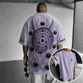 NINDO Unisex Anime-Style Retro Corduroy Oversized T-Shirt