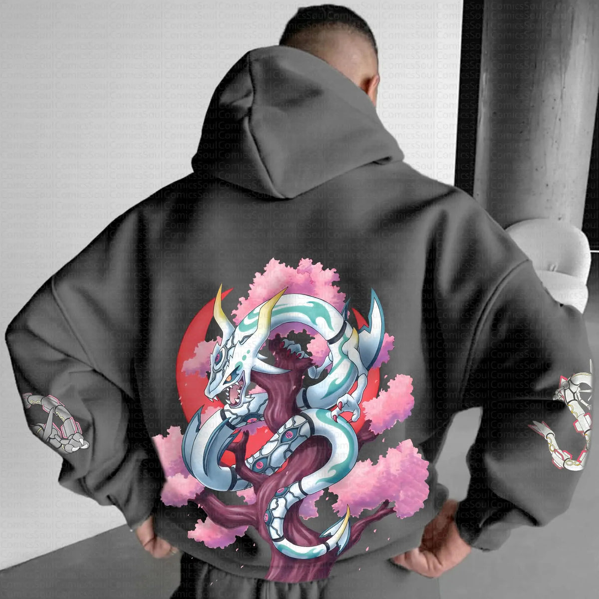 PKM-Unisex Anime Graphic Streetwear Vintage Hoodie