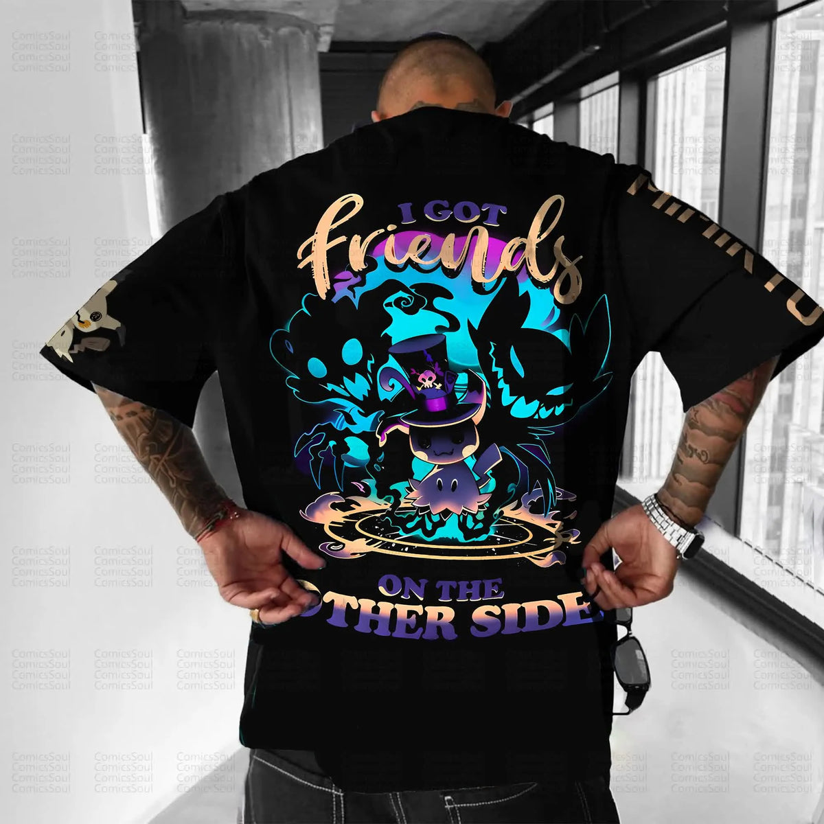PKM-Unisex Anime Inspired Vintage T-Shirt