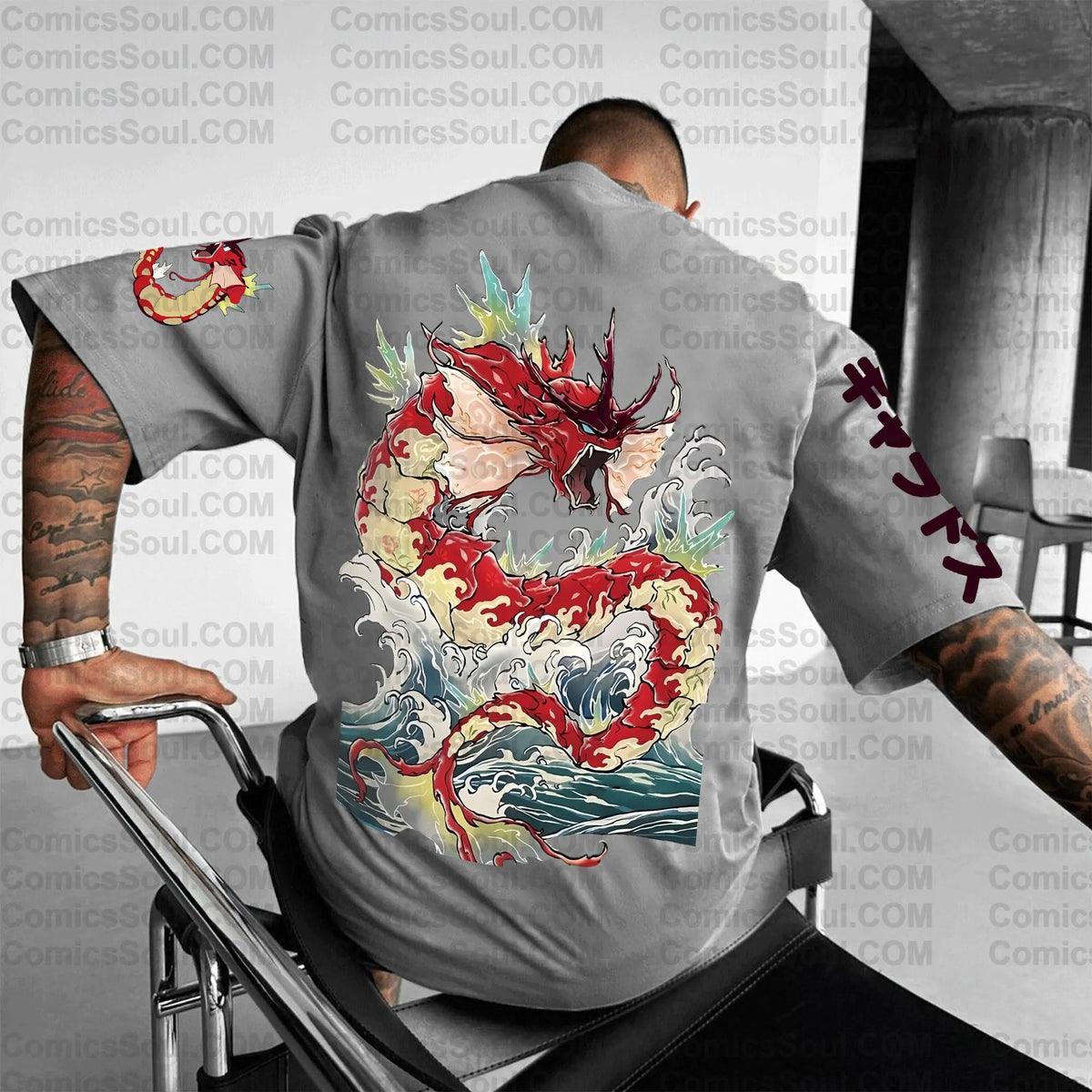 PKM-Unisex Anime Inspired Vintage T-Shirt